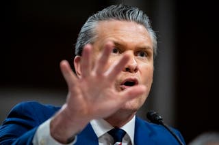 Pete Hegseth testifies during a Senate Armed Services Committee hearing on 30 April 2026 in the Dirksen Senate Office Building in Washington, DC